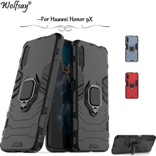 For Huawei Honor 9X Case Shockproof Armor Silicone Cover Hard PC Phone Case For Huawei Honor 9X Back Cover For Huawei Honor 9X