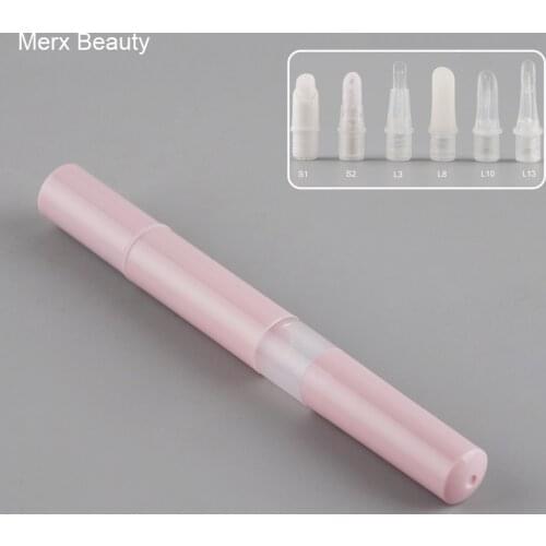50PCS 3ML Pink Plastic Twist Pen, Portable empty round Wind Up Pen, Dial Up Pen, Packing Pen For Cosmetic, DIY Lip Gloss Tube