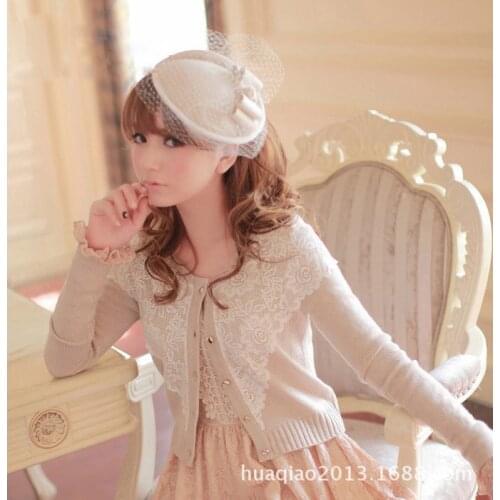 Lady Fedoras Veil Hats Girls Fashion Wedding Veil Hat Female Vintage Banque Wedding Ceremony Caps Church Party Hats B-8860