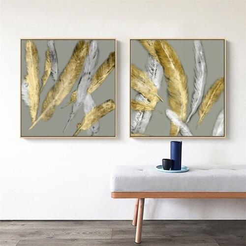 Nordic Decor Feathers Wall Art Print Canvas Painting & Calligraphy Fashion Poster Unique Wall Picture for Living Room Home Gift