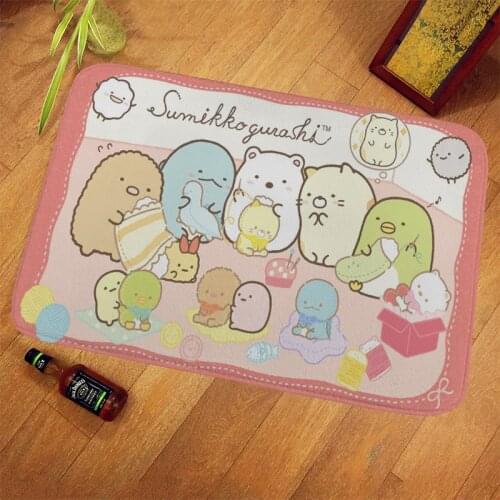 Sumikko Gurashi Style Anime Rug Decoration Mat Home Carpet Anti-Slip Baby Crawling Mat Lovely Animal Corner Bio Plush Carpet New