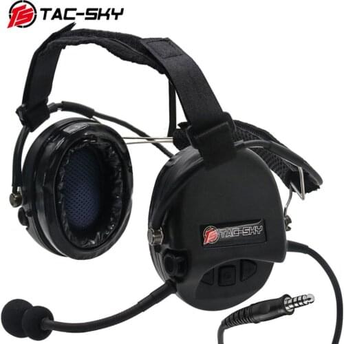 TAC-SKY TCI LIBERATOR II Softair Headphones SORDIN Silicone Earmuffs Noise Reduction Pickup Tactical Military Headphones BK