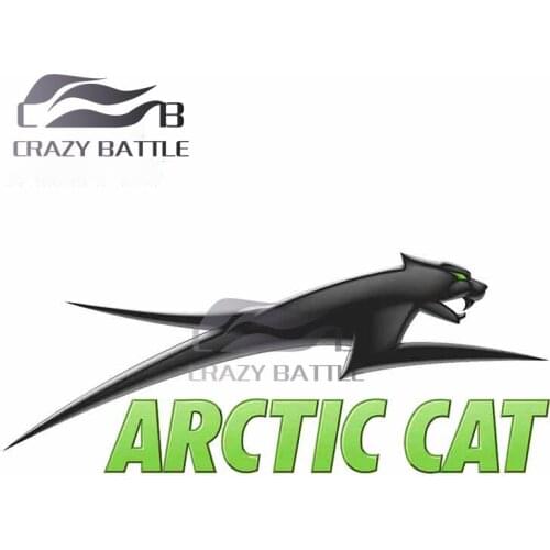 Crazy Battle 13 x 5.3cm ARCTIC CAT Logo Car Sticker RV Refrigerator Decal Personality Surfboard Motorcycle Vinyl Car Wrap