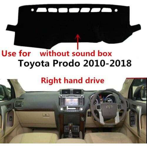 TAIJS Factory Sun Shade Classic Polyester Fibre Car Dashboard Cover For TOYOTA Prado 2012-2018 Right hand drive