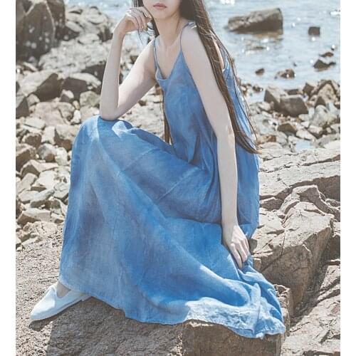 Women Loose Patchwork Dress Ladies Summer Spaghetti Strap Dress Female 2021 Printed dresses