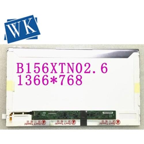 Free shipping B156XTN02.6 B156XTN01.0 CLAA156WA12 LP156WH4 TPA1 Laptop LCD Screen 1366*768 EDP 30 pins