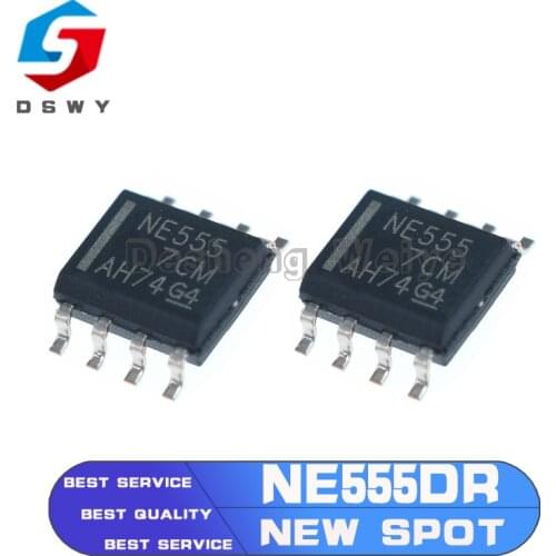 50PCS NE555DR SOP8 NE555 SOP NE555DT SOP-8 555DR SMD New and Original IC
