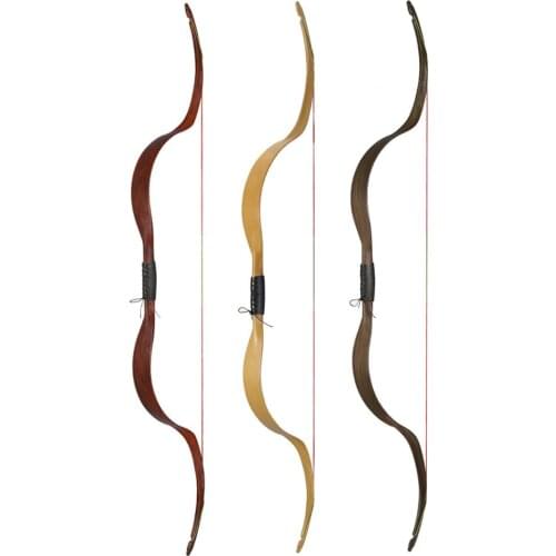 1X Archery Traditional Recurve Bow ET-4 Meng Yuan Bow 48" 3 Color Youth Practice Women Child Beginner Long Bow Free Shipping