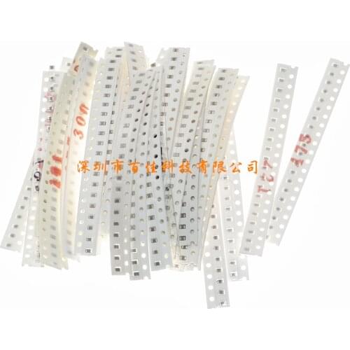 720pcs 36 specifications × 20pcs 1pF-10uF 0805 patch capacitor packs, common component packs