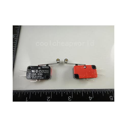 50pcs V-156-1C25 MICRO SWITCH SPDT HINGE ROLLER LEVER 15A