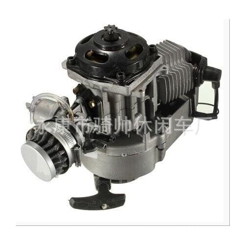 Mini motorcycle accessories 49CC small sports car 2 two-stroke engine gasoline engine all-aluminum hand puller