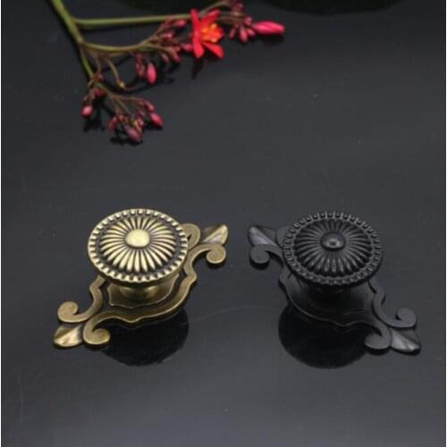 Bronze Door Handles Noble Antique Drawer Pulls Vintage Kitchen Cabinet Handles and Knobs Retro YH1587
