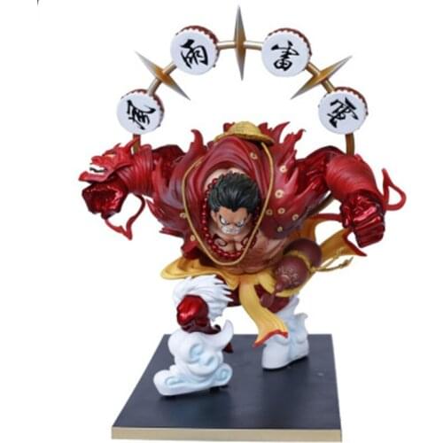 One Piece Four-speed Luffy Statue Hand-made Model Doll Decoration PVC Action Figure Collection Model Toys C168