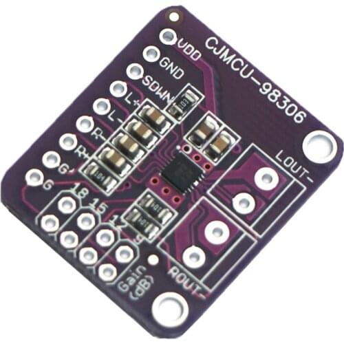 CJMCU-98306 MAX98306 Sensor Stereo Class D Amplifier Breakout Board Class AB Audio 3.7W