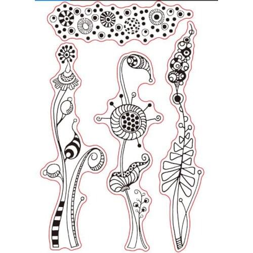 Flower Clear Stamp Or stamp for DIY Scrapbooking/Card Making/Kids Fun Decoration Supplies A088