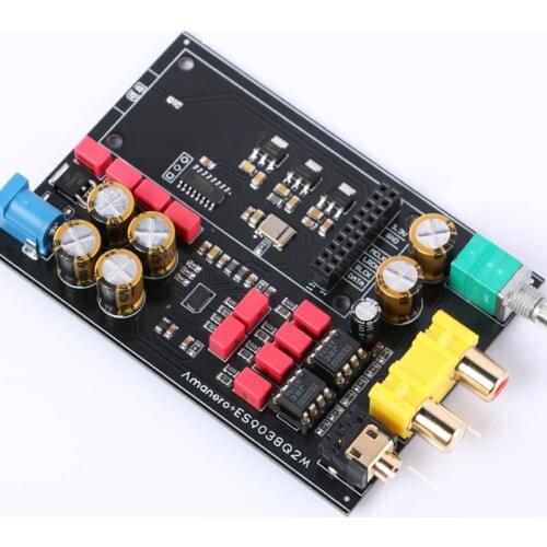 ES9038 Sound Card USB Decoder Board DAC DSD Compatible Amanero XMOS+CPLD USB Card