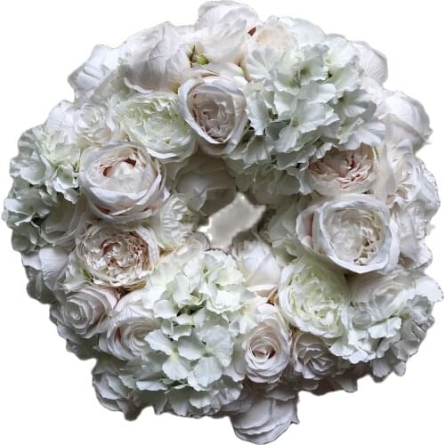 8pcs/lot Artificial wreath garland Wedding road lead flower Rose hydrangea flower wall Table centerpiece flower ball TONGFENG