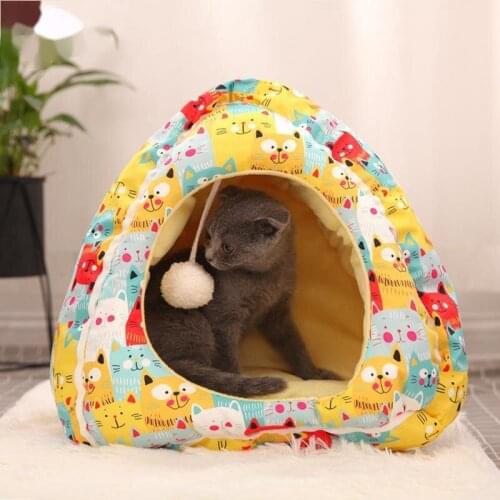 Dog Bed Warm Soft Long Plush Pet Cushion For Samll Large Dog House Cat Calming Bed Washable Pet Sofa Mat Cat sleeping bag