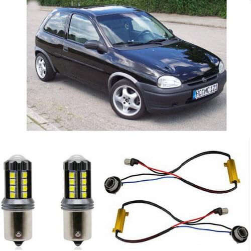 Fog lamps for OPEL CORSA B Estate S93 Stop lamp Reverse Back up bulb Front Rear Turn Signal error free 2pc