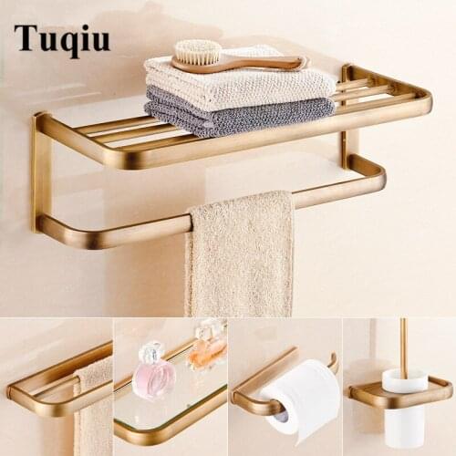 Bathroom Accessories Set Antique Corner Shelf,Robe hook,Paper Holder,Towel Bar,Toile Brushed Holder,Towel Rack bathroom set