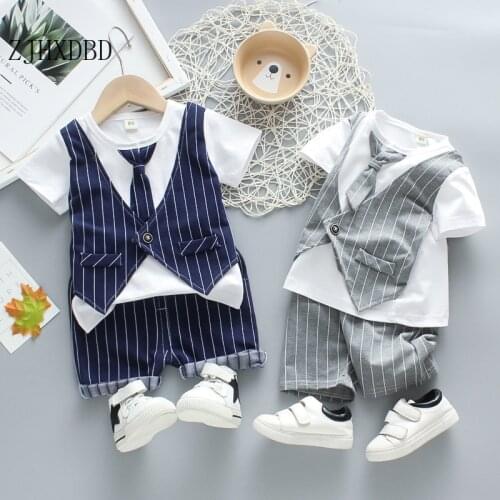 New Wedding Suits for Boys Formal Wear Jacket Cotton Boy Suits Kids Blazer 2020 Summer Baby Boy Costume Chlidren Clothing Sets