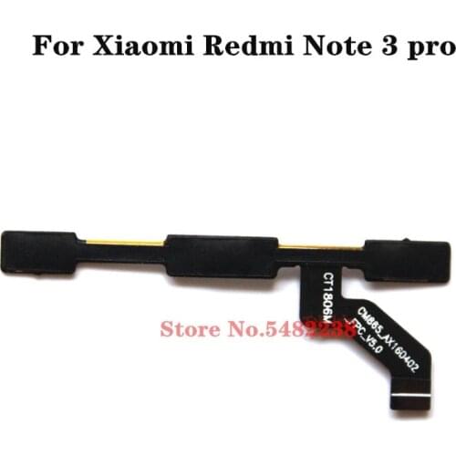 Original Power ON OFF Volume Side Buttons Flex cable For Xiaomi Redmi Note 3 Pro Power Switch Audio +-Control Key connector