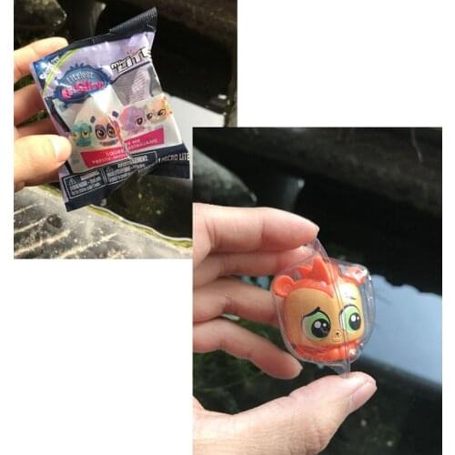 Genuine Littlest Pet Shop Dolls Blind Box Surprise Capsule Toys Q Pets Shop Action Figure Model Toys Collection Squeezing Lamps