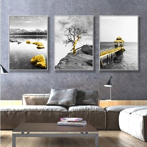 Nordic living room poster modern simple room setting picture sofa background wall I painting fashion style photo lattice restaur