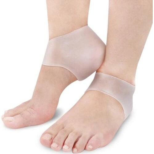 Transparent Silicone Moisturizing Gel Heel Sock Cracked Foot Skin Gel Care Support Protector Socks Peds