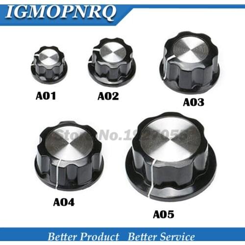 5Pcs MF-A01 MF-A02 MF-A03 MF-A04 MF-A05 Potentiometer Knob WH118/WX050 Rotary Switch Electronic 6mm