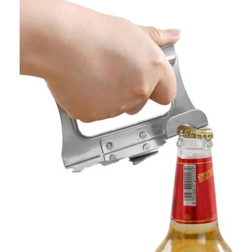 Manual Metal Can Opener Side Cut Stainless Steel Bottle Opener Kitchen Gadget