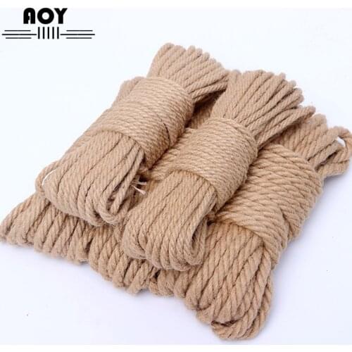 10M Natural Jute Rope Twine Cords For DIY Handmade Craft Home Decoration Cat Tree Scratching Toy Climbing Frame Binding Ropes