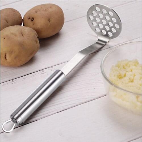 Heavy Duty Vegetables Fruit Pumpkin Potatoes Eggs or Beans Smasher Potato Ricer Grinder Waffle Head Potato Masher
