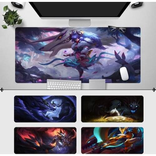 Trend League of Legends Kindred Mouse Pad Gamer Keyboard Maus Pad Desk Mouse Mat Game Accessories For Overwatch