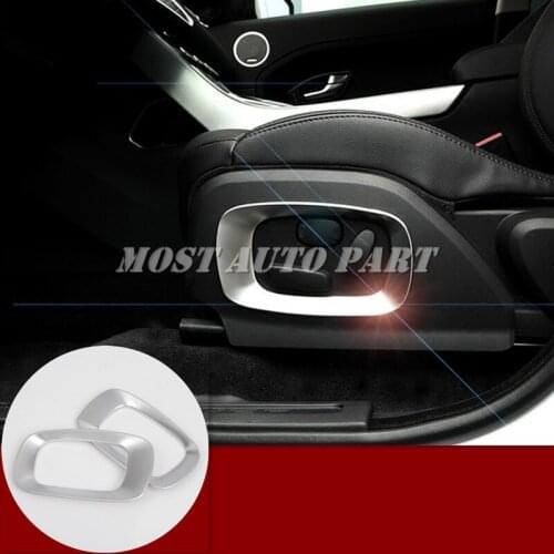 Inner Car Seat Button Frame Trim Cover For Land Rover Range Rover Evoque 2012-2015 Car Decoration Car Accesories Interior