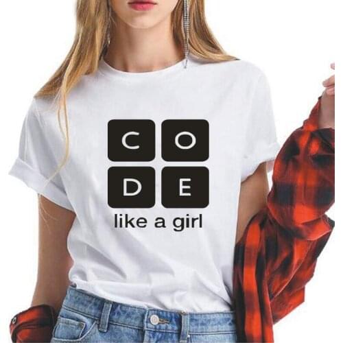 Harajuku Funny T-shirt Women Letter Printing Tops Summer Fashion Casual Plus Size Tees White Black Cotton T Shirt