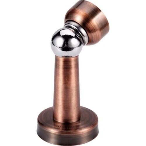 100pcs wholesale 2021 New Noiseless Doormagnet Stainless Steel door stopper Magnetic Door Stop in Brushed Wall Mount Door Stop