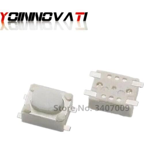 1000 PCS SKRPABE010 3*4*2.5mm White mini remote control buttons switch Car keys button Micro button 3*4*2.5 3x4x2.5 SMD 4-Pin