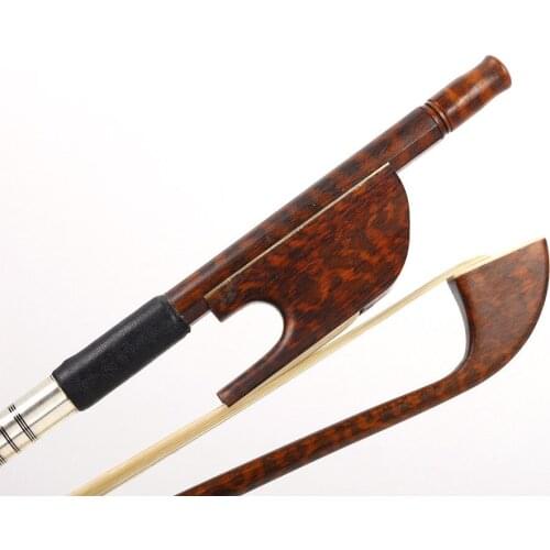 1x 4/4 cello Bow Baroque Snakewood Straight snakewood frog Natural HorseTail