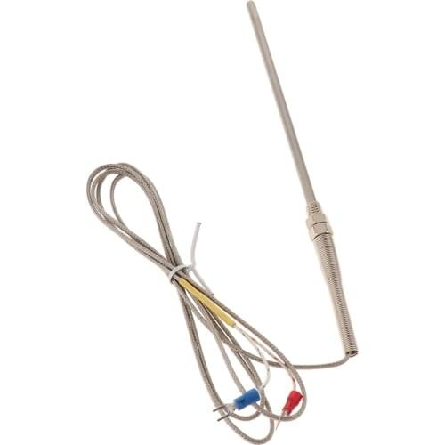 2pcs K-Type Sensor Probes Thermocouple Sensor 0-800 Range 5x100 & 5x150