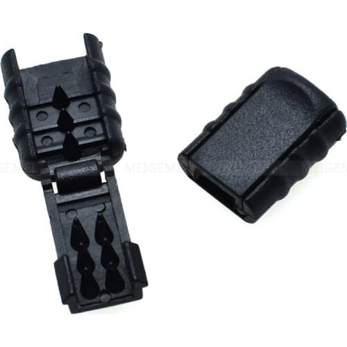 200pcs/pack Cord Ends Zipper Pull Cord Lock Stopper For Paracord Sportswear Backpack Garment Size:15mm*11.5mm*7.5mm