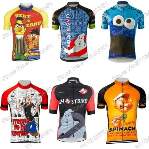 2021 Cartoon Anime Cycling Jersey Funny Retro Cycling Clothing Summer Road Bike Shirts Bicycle Tops MTB Maillot Ropa Ciclismo