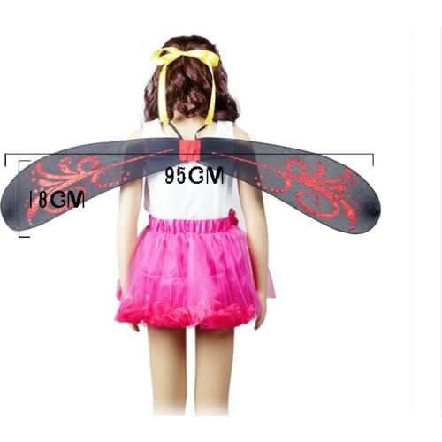 014 Event & Party Supplies kindergarten children show dress props cos sweet flower fairy wings Dragonfly wings 18CM*95CM