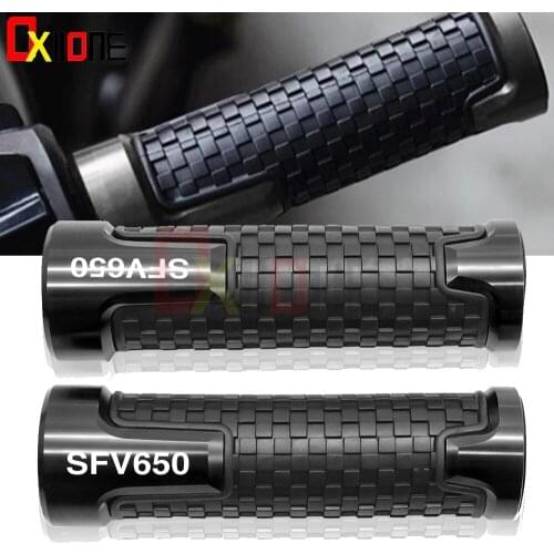 Aluminum Rubber 7/8"22mm Motorcycle Bike Handlebar Grips Motorbike Accessories Handle Bar For SUZUKI SFV 650 GLADIUS 2009-2015