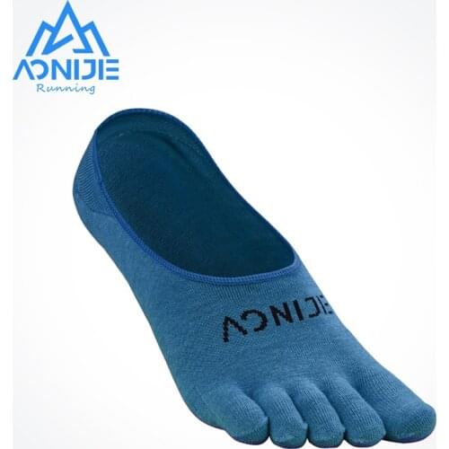 AONIJIE E4803 One Pair Sports Invisible Five toes Socks Antiskid Low-cut Liners Socks For Barefoot Running Shoes Marathon