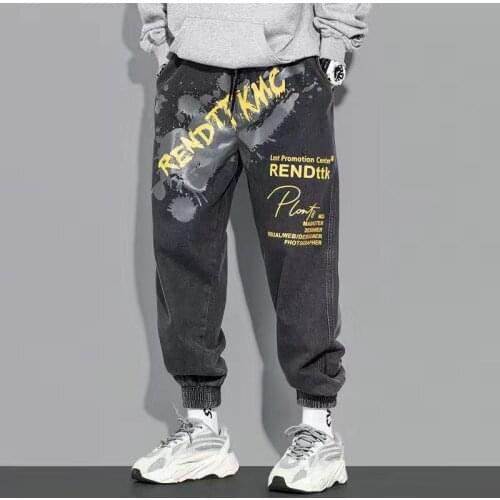 New Fashion Mens Cargo Pants Hip Hop Harajuku Trend Streetwear Men Pants Casual Elastic Waist Joggers Men Clothing Trousers