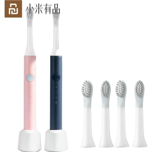 PINJING Electric Toothbrush Sound Wave Smart Brush Ultrasonic Whitening Waterproof Rechargeable Deep Cleaning Teeth Brush