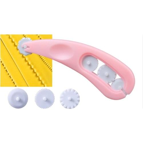 Baking DIY Tools Printer 4 Piece Pressing Roller Wheel Cutter Pizza Noodles Cutter Successful