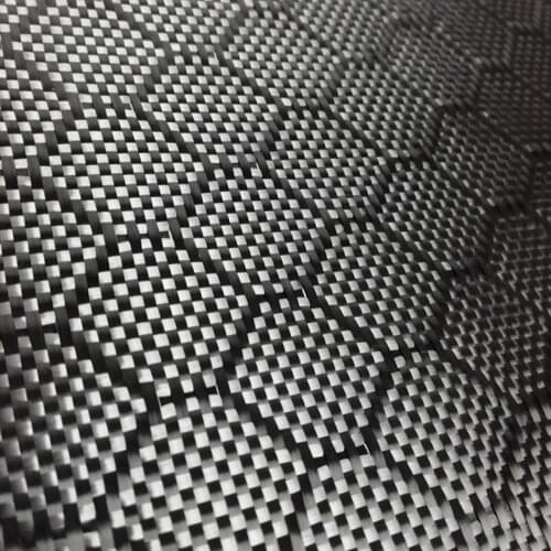 Football Carbon Fiber Cloth honey comb hexagon pattern carbon fiber fabric for auto parts
