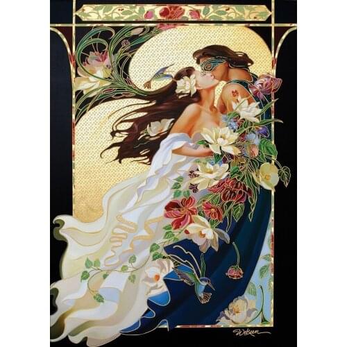 Art Puzzle Gilded Romantic 1000 Piece Jigsaw Puzzle
